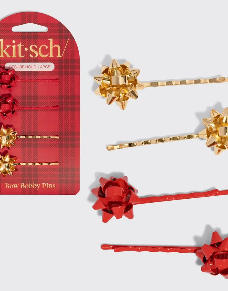 Kitsch Gift Bow Bobby Pins Set