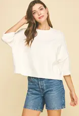 509 Broadway Soft Knit S/S Sweater