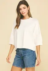 509 Broadway Soft Knit S/S Sweater