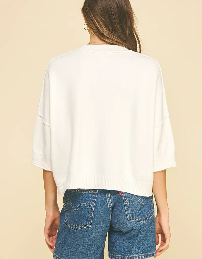 509 Broadway Soft Knit S/S Sweater
