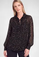 509 Broadway Star Pattern Blouse