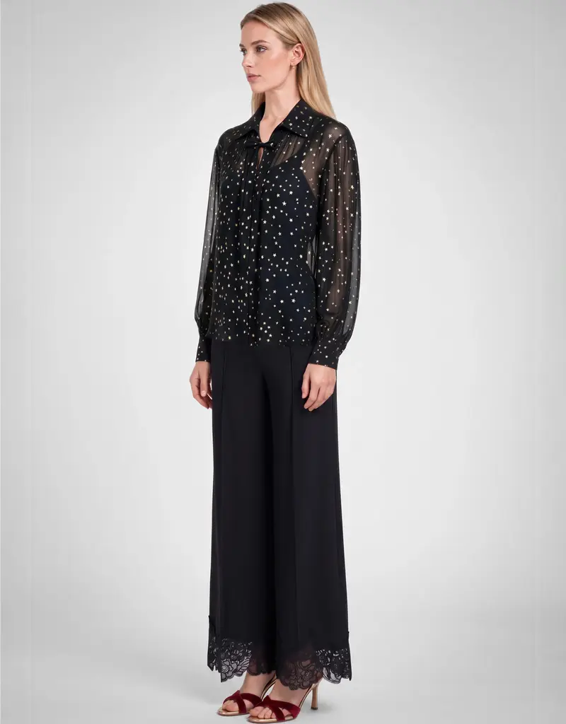 509 Broadway Star Pattern Blouse