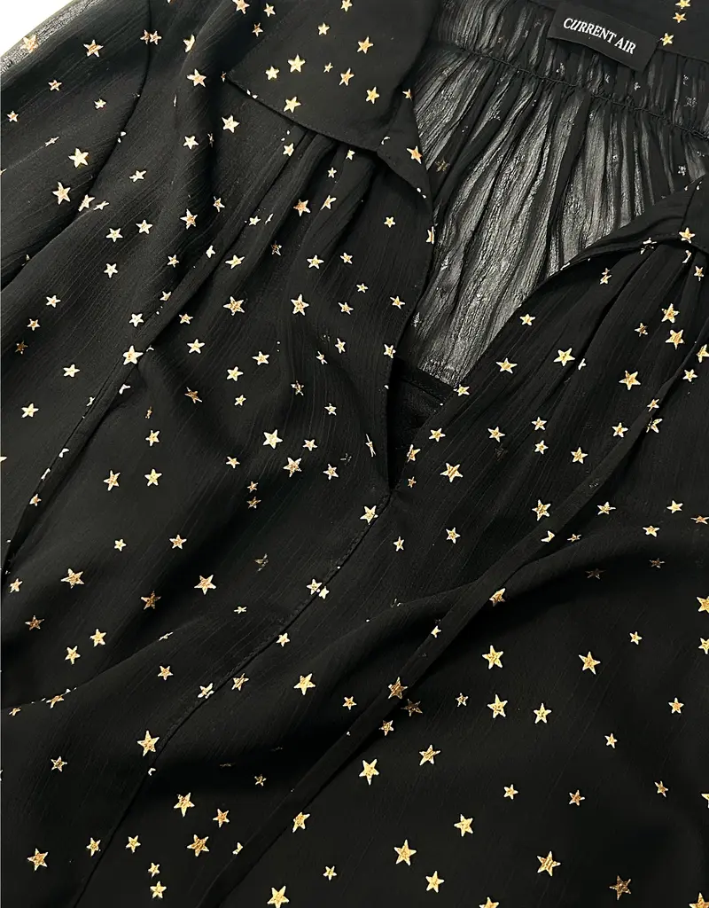 509 Broadway Star Pattern Blouse