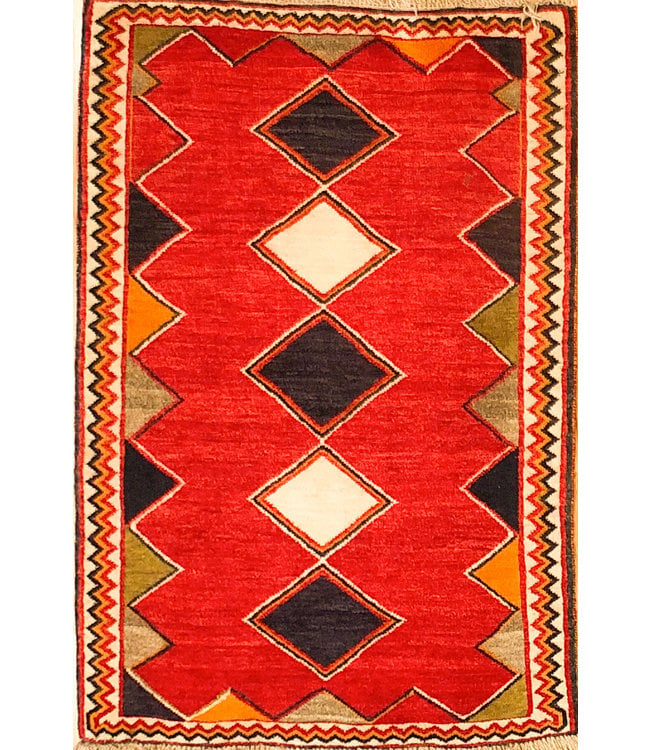 Shabahang Rug Gallery Fine Hand Knotted Shiraz Tribal 3'1 X 4'7