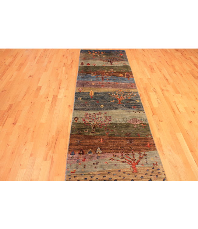 Gabeh Fine Hand Knotted Orgainc Dye Gabeh Rug 2'5 X 9'7