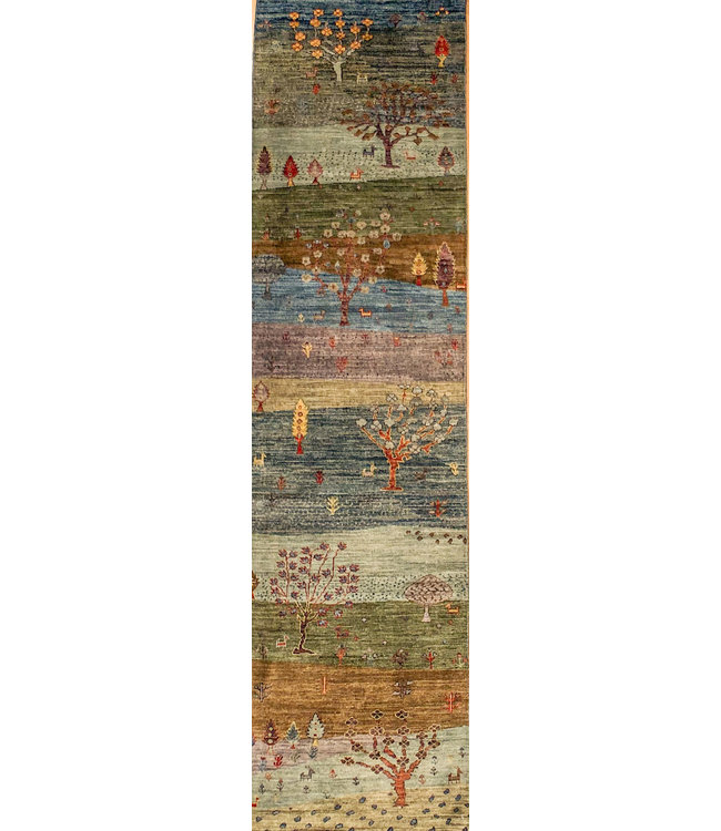 Gabeh Fine Hand Knotted Orgainc Dye Gabeh Rug 2'5 X 9'7