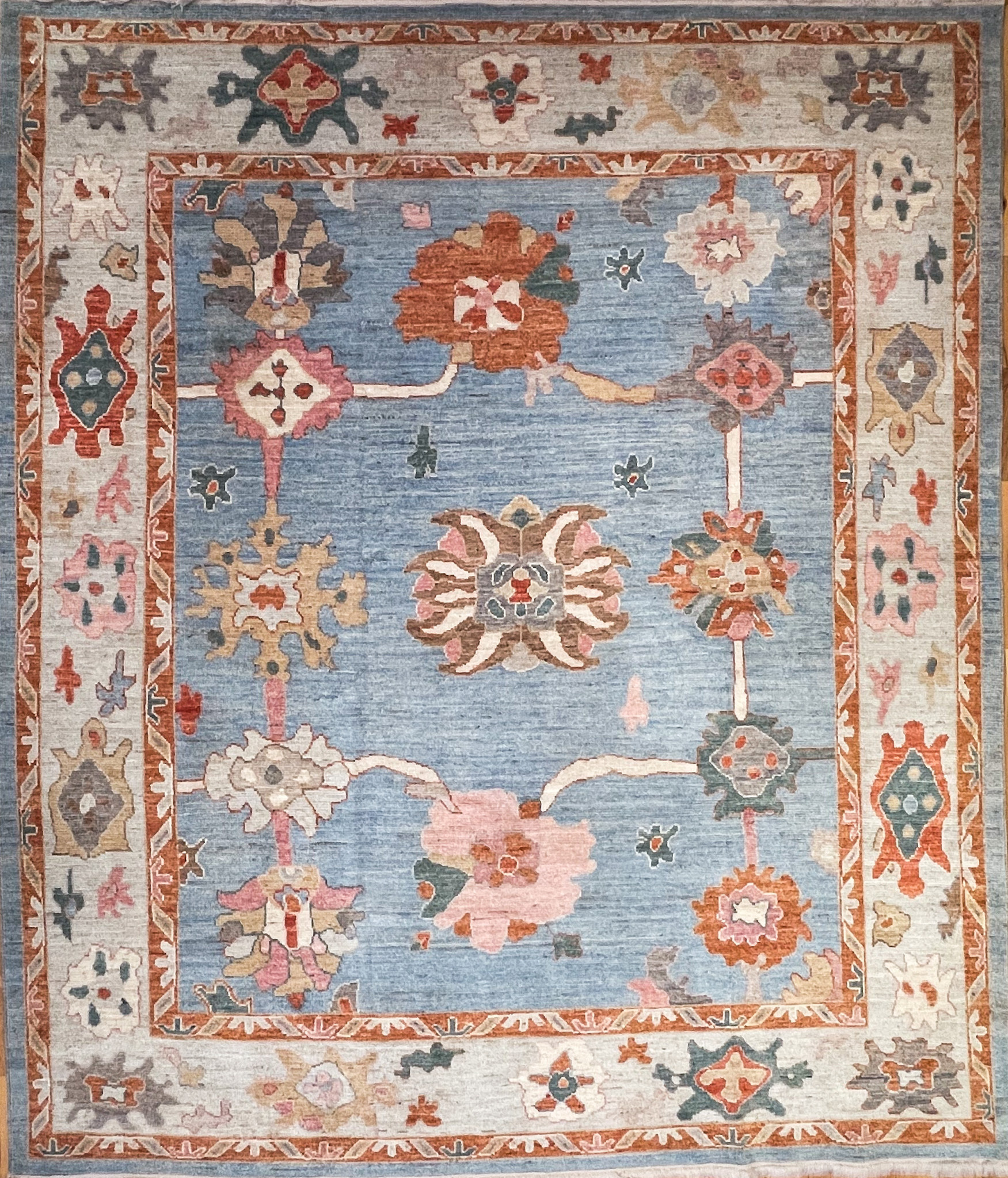Shabahang Rug Gallery Hand Knotted all wool Ooshak rug 8'4 X 9'8