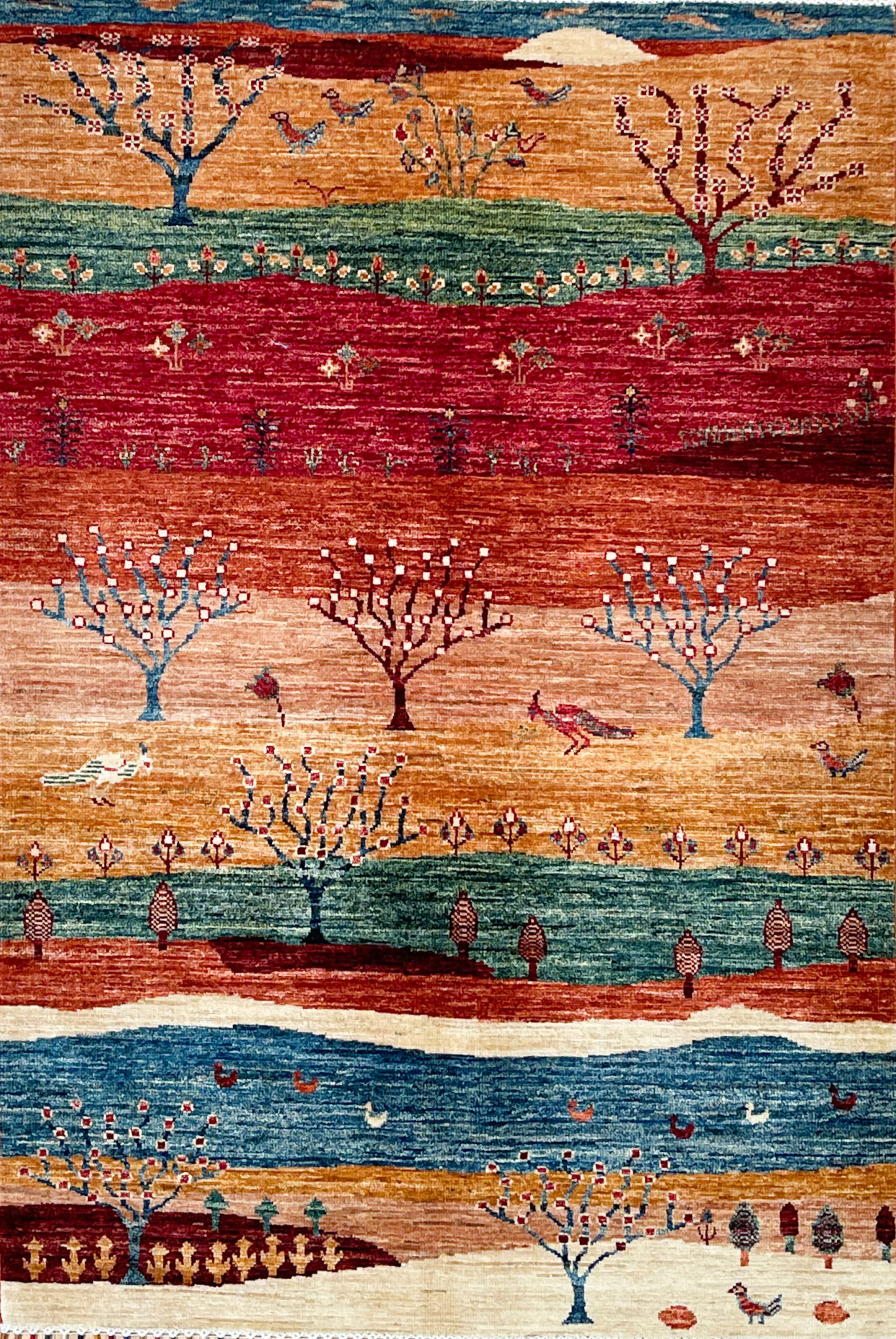 Shabahang Rugs Waukesha Fine Hand Knotted Wool Khorjin Rug 3'3 X 4'9 -  Shabahang Rug Gallery, Persian and Oriental Carpets