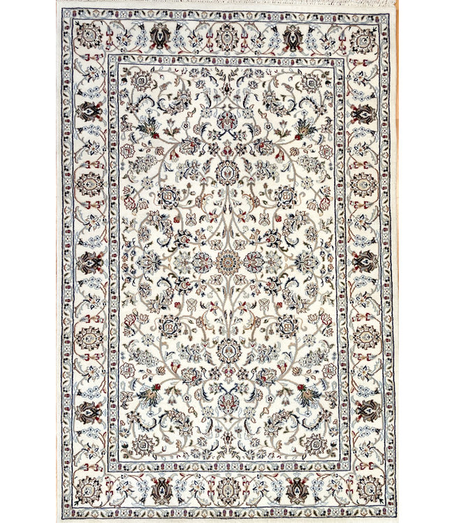 Shabahang Rugs Waukesha Hand Knotted Fine Nain Rug Carpet 4 1 X 6 2 Gallery Persian And Oriental Carpets