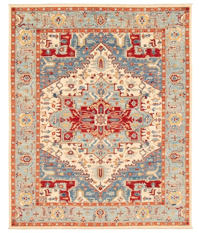 Hand Knotted Wool Area Rug Serapi Tribal Area Rug 5' 9 x 8' 11