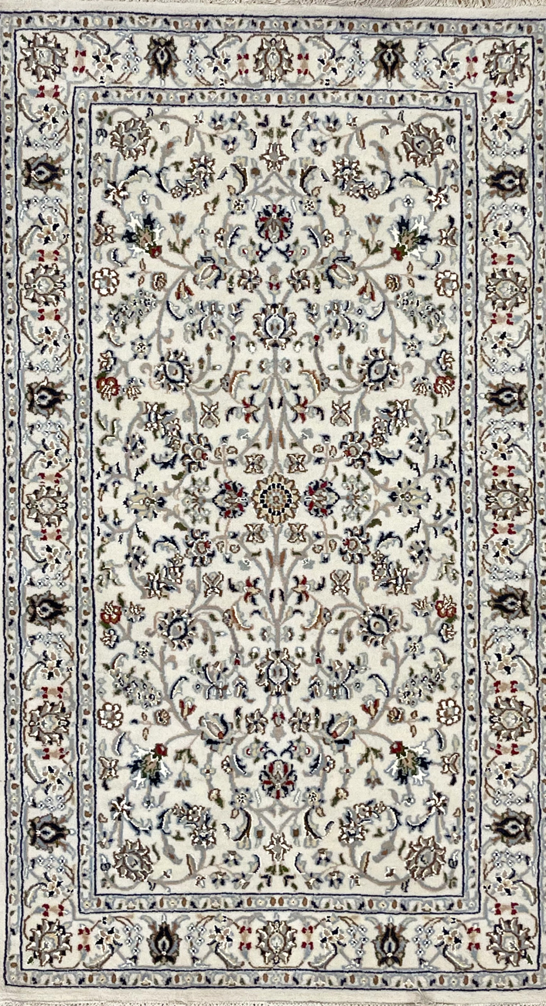 Shabahang Rugs Waukesha Hand Knotted Silk & Wool Nain Rug 2'11 X 5'1 - Shabahang  Rug Gallery, Persian and Oriental Carpets