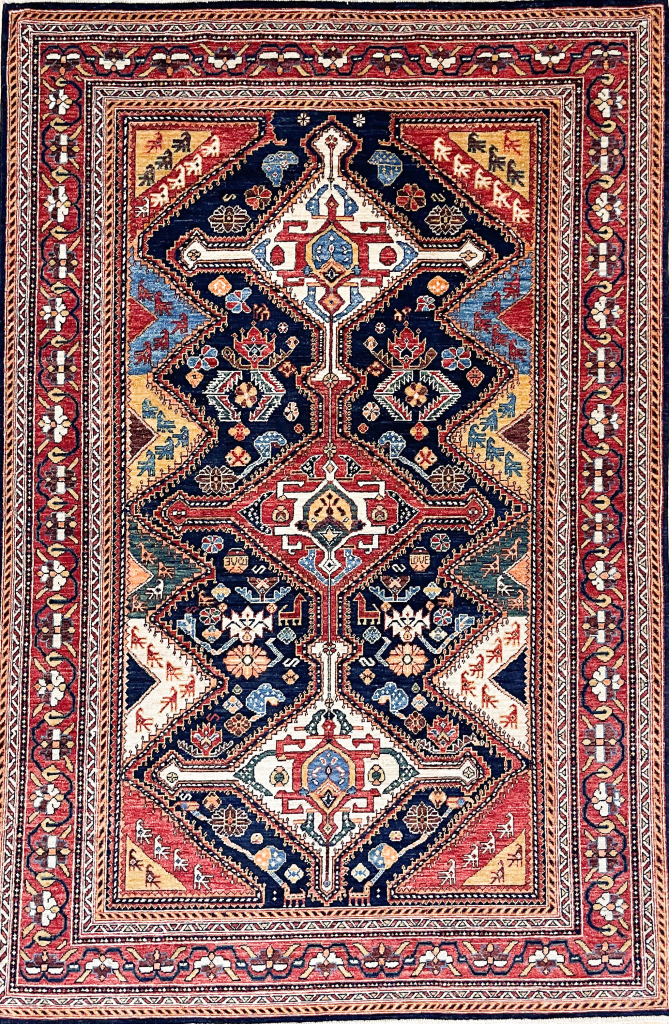 Shabahang Rugs Waukesha Fine Tribal Kazak Yalameh Rug 6' X 9