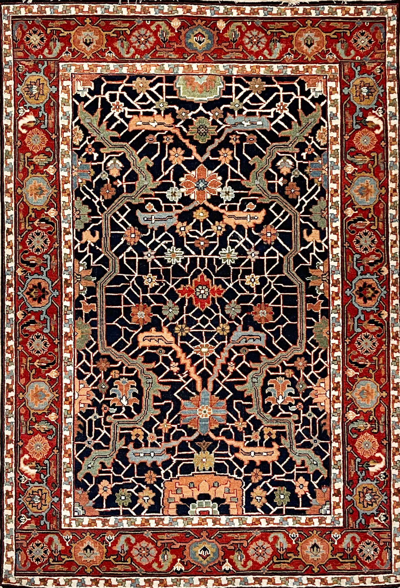 Shabahang Rugs Waukesha Fine Hand Knotted Wool Khorjin Rug 3'3 X 4'9 -  Shabahang Rug Gallery, Persian and Oriental Carpets