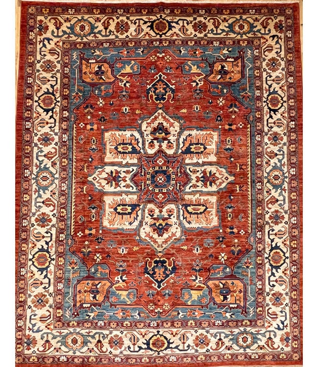 8x8.1 Indo-Persian Serapi Square Area Rug - Main Street Oriental Rugs
