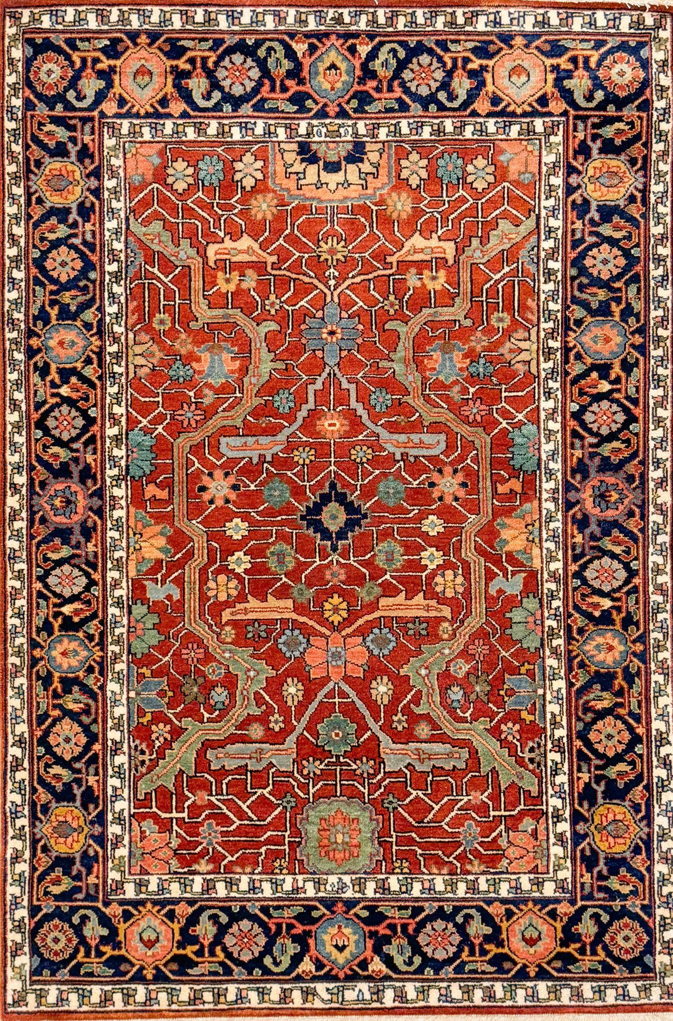 Shabahang Rugs Waukesha Fine Hand Knotted Wool Khorjin Rug 3'3 X 4'9 -  Shabahang Rug Gallery, Persian and Oriental Carpets