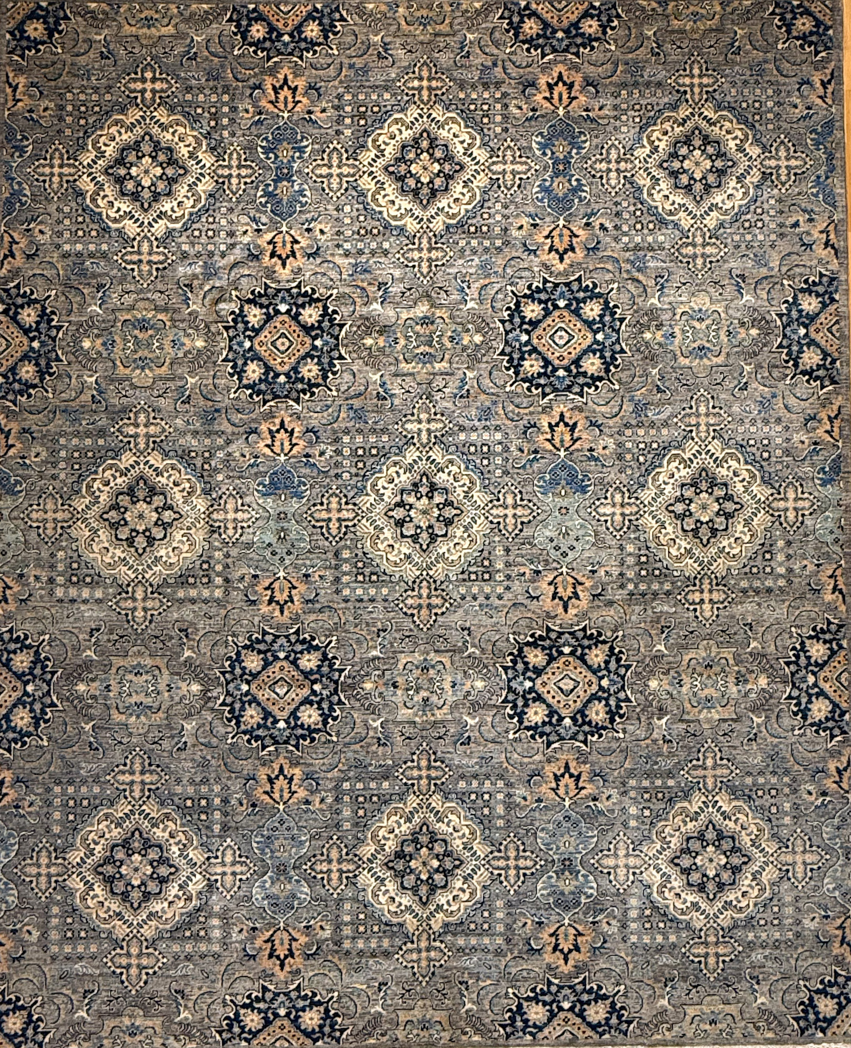 acohug* Oushak rug メダリオン トルコラグ 86×58 Transitional Oushak Rug 8' x 9'8
