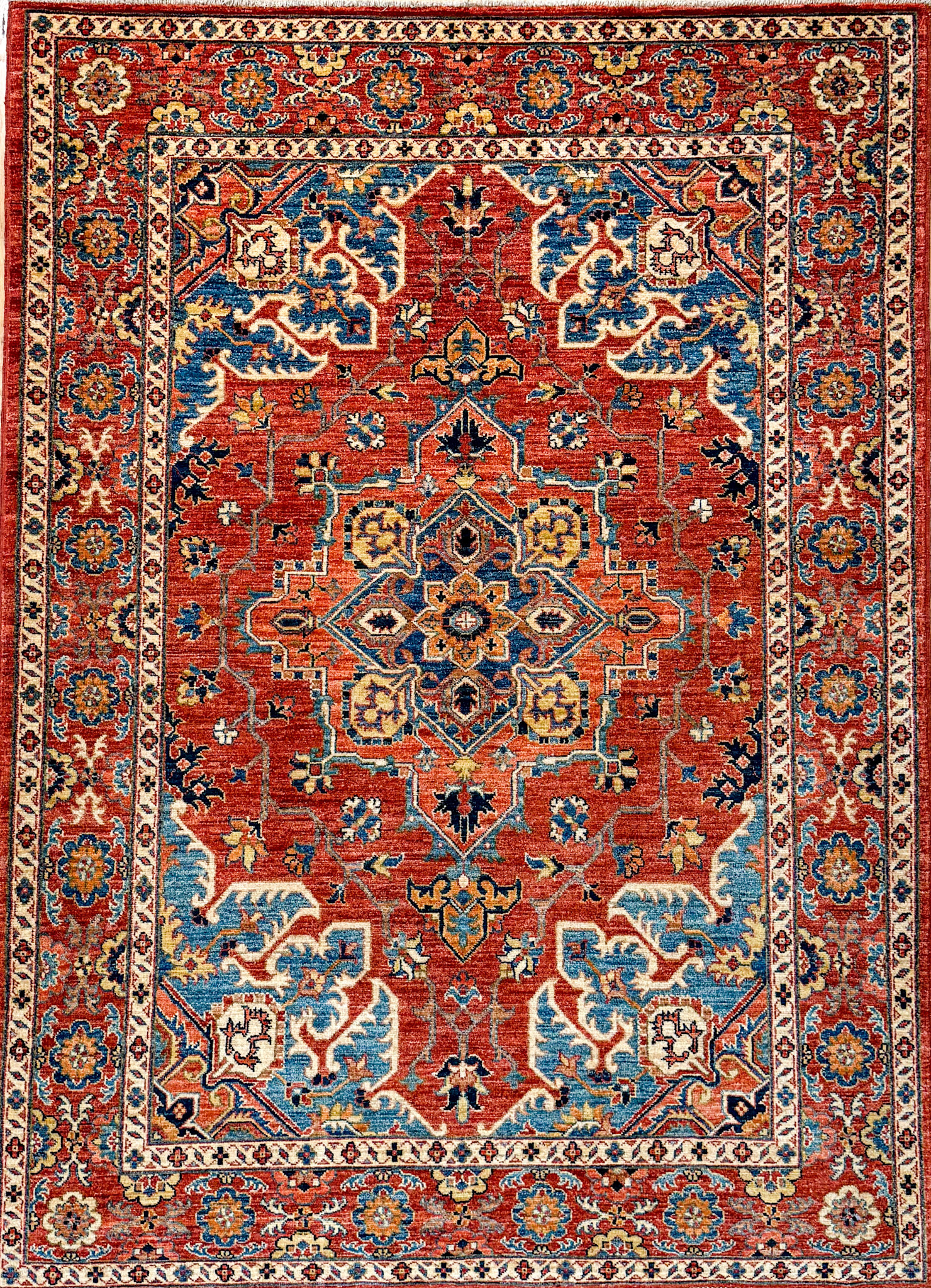 Pakistani Serapi Rug 5×7 – Hand‑Knotted Wool & Natural Dyes