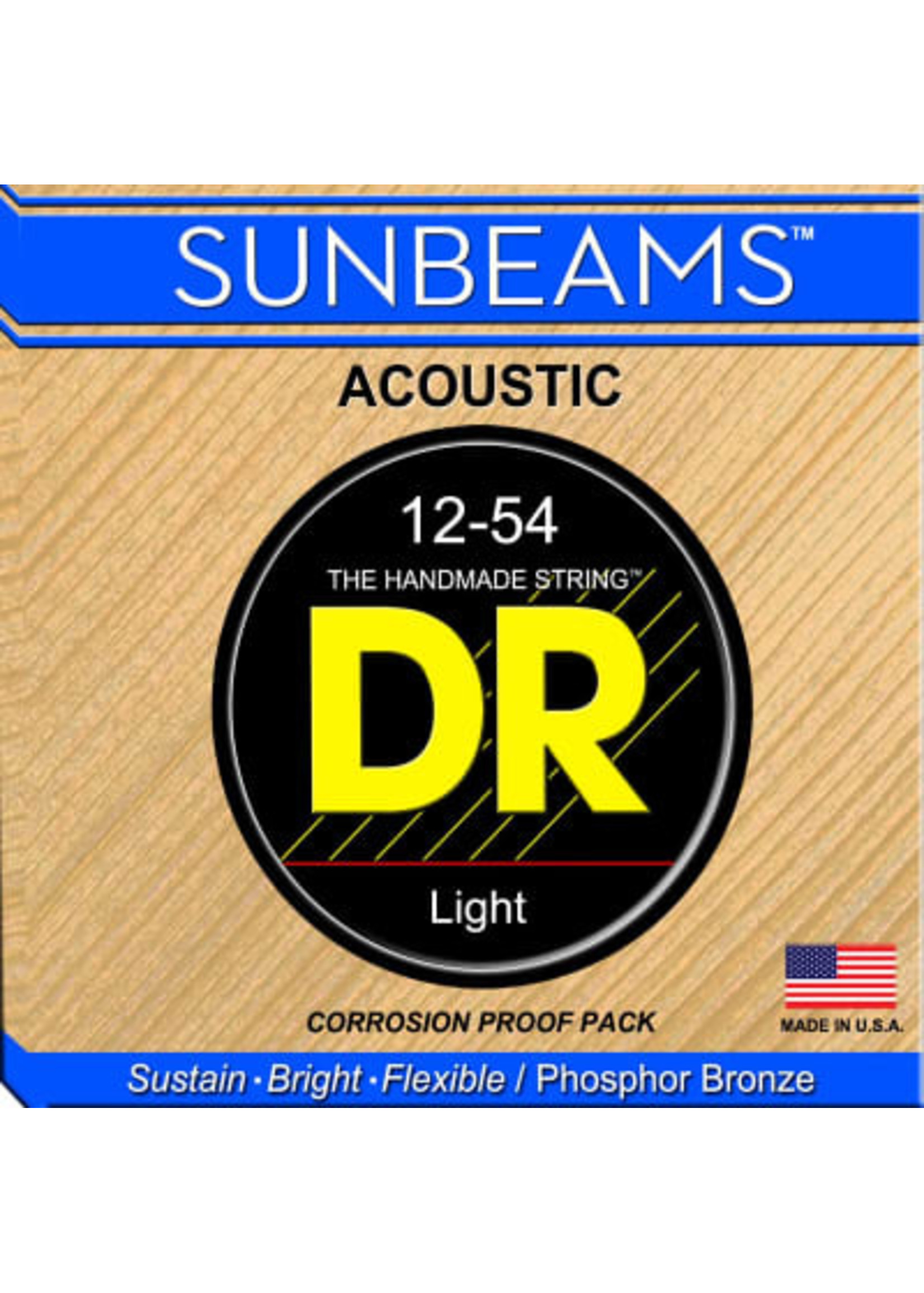 DR Handmade Strings DR Strings Sunbeam Phosphor Bronze Light Acoustic Guitar Strings