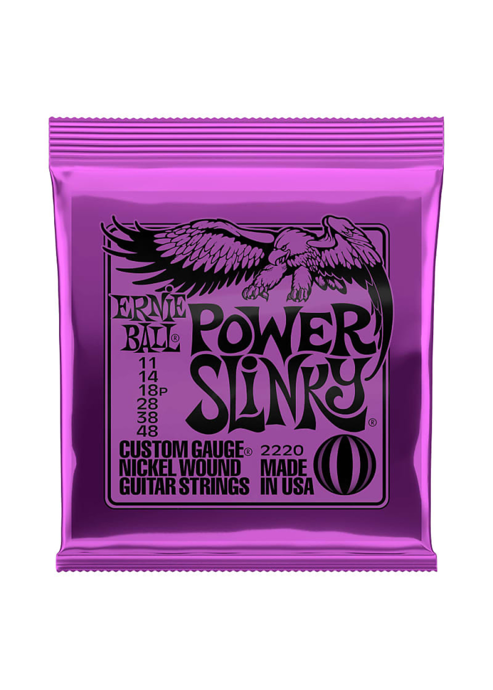 Ernie Ball Ernie Ball 2220 Power Slinky Nickel Wound Electric Guitar Strings - .011-.048