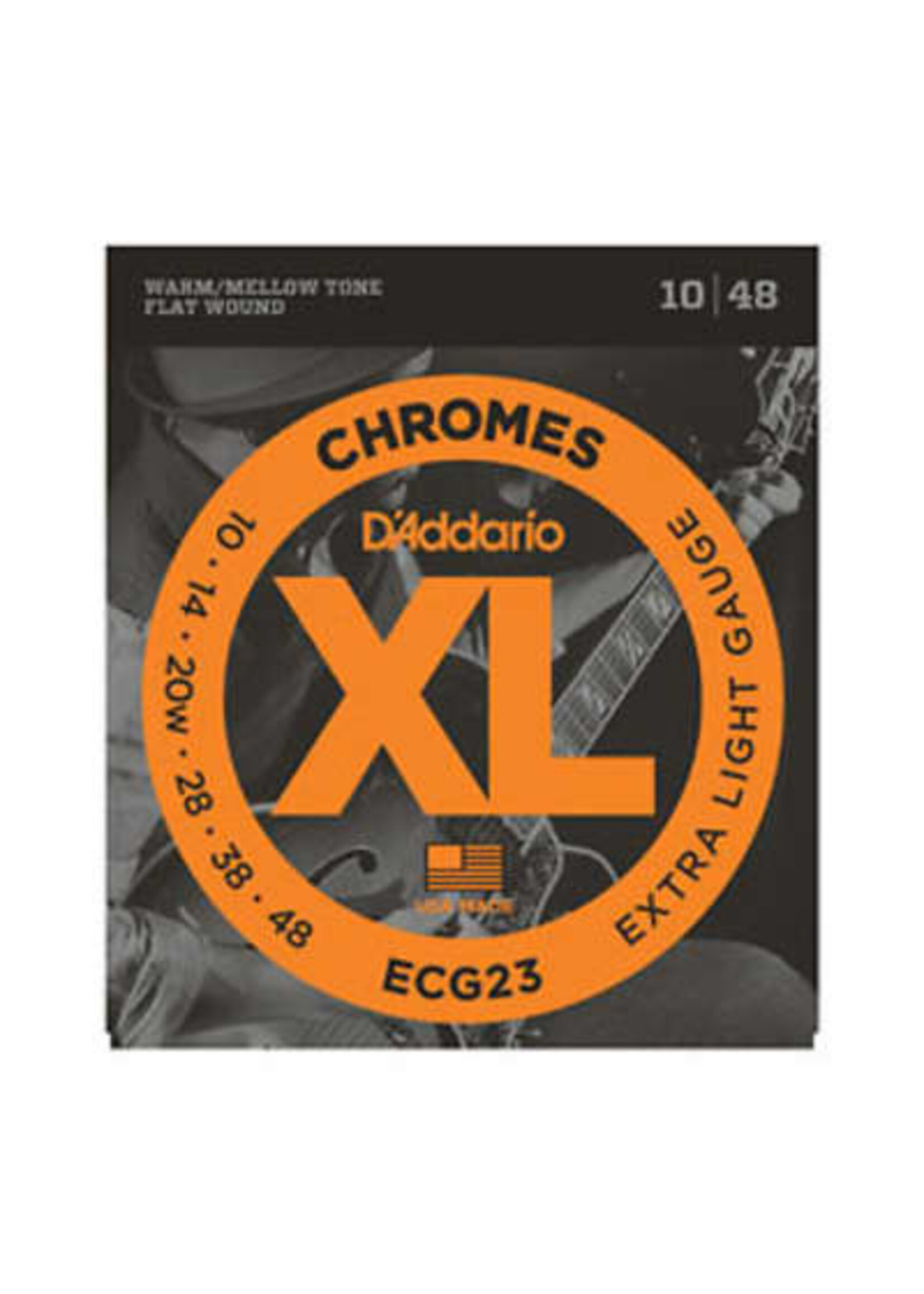 D'Addario D'Addario ECG23 Chromes Flatwound Electric Strings -.010-.048 Extra Light