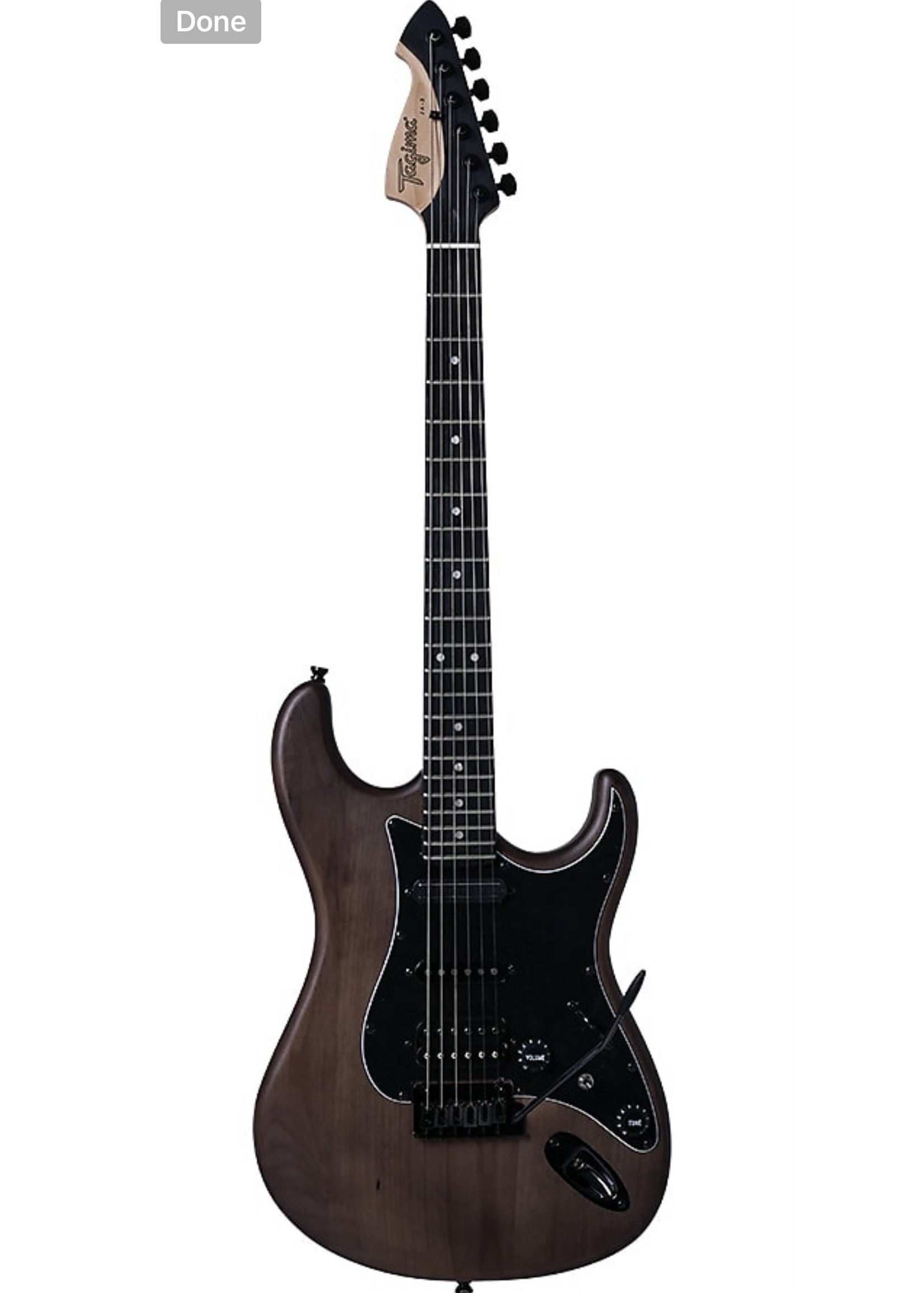 Tagima Tagima JA 3-NTS-DF/BK Alder Wood Electric Guitar Dark Satin