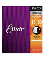 Elixir Elixir Nanoweb 80/20 Bronze 13/53- HD Light Acoustic Guitar Strings