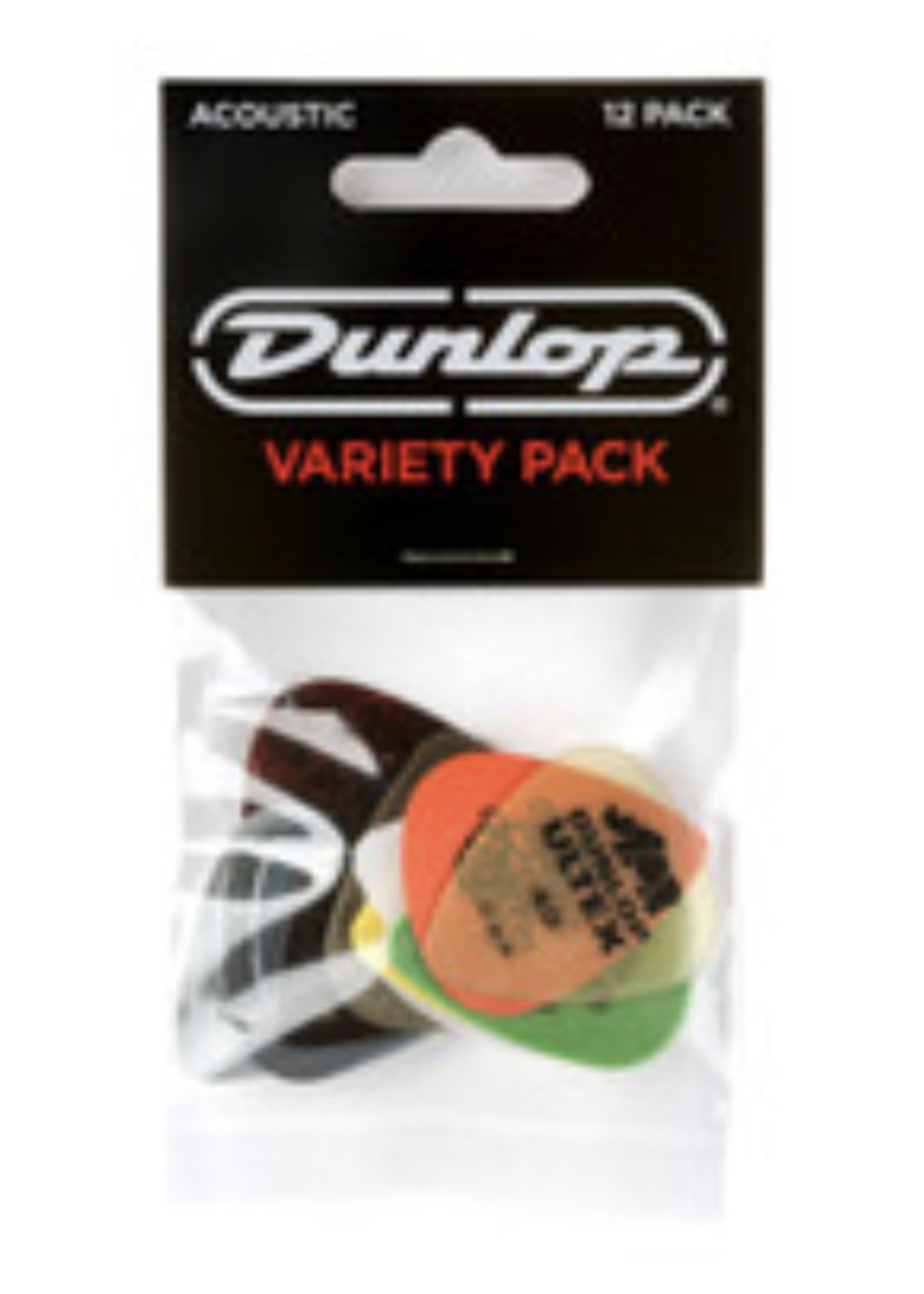 Jim Dunlop PVP112 PICK ACOUSTIC VAR PK-12/PLYPK