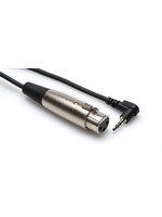 Hosa Hosa Xvs-101F Xlr3f to Right-Angle 3.5Mm Trs Microphone Cable 1 Ft.