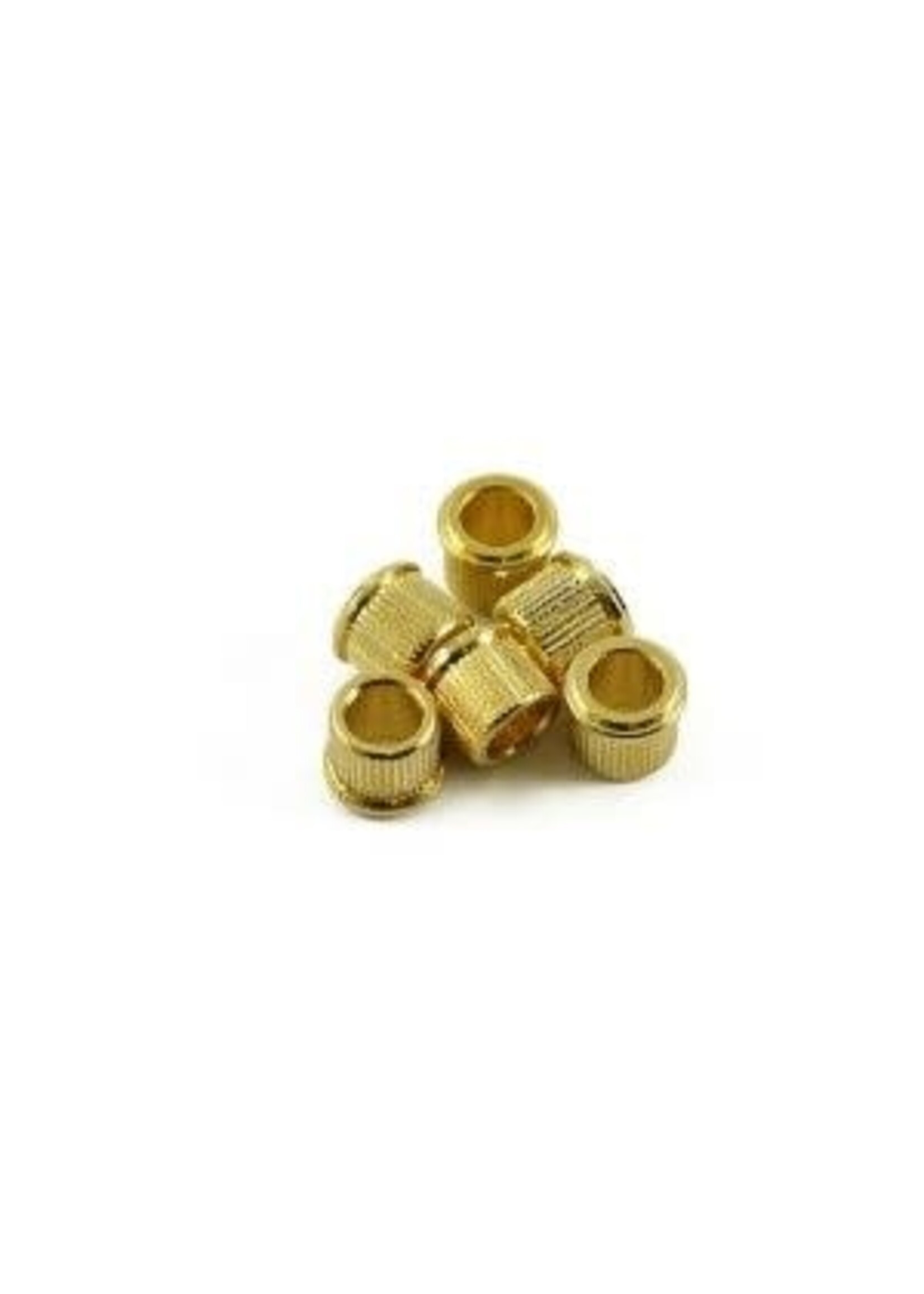 Generic Kluson Adapter Bushings for in-Line Vintage and 3-per-Side Tuning Machines Gold