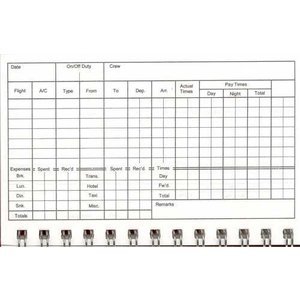 OUT OF STOCK  FLIGHT CREW EXPENSE LOG