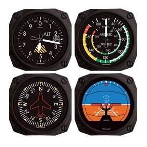 TRINTEC CLASSIC AIRCRAFT INSTRUMENT 4PCS MAGNET SET FMS 04