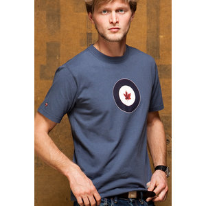 Red Canoe RED CANOE RCAF T SHIRT WASHED BLUE  M-SST-RCAF-01-WB