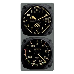 TRINTEC VINTAGE ALTIMETER/AIRSPEED CONSOLE 9060V/9061VF