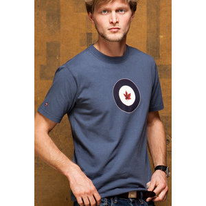 Red Canoe RED CANOE RCAF T SHIRT WASHED BLUE  M-SST-RCAF-01-WB