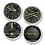 TRINTEC Coaster set VINTAGE ROUND ACRYLIC INSTRUMENT SET