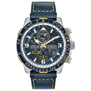 CITIZEN SKYHAWK BLUE ANGELS LEATHER STRAP JY8078-01L