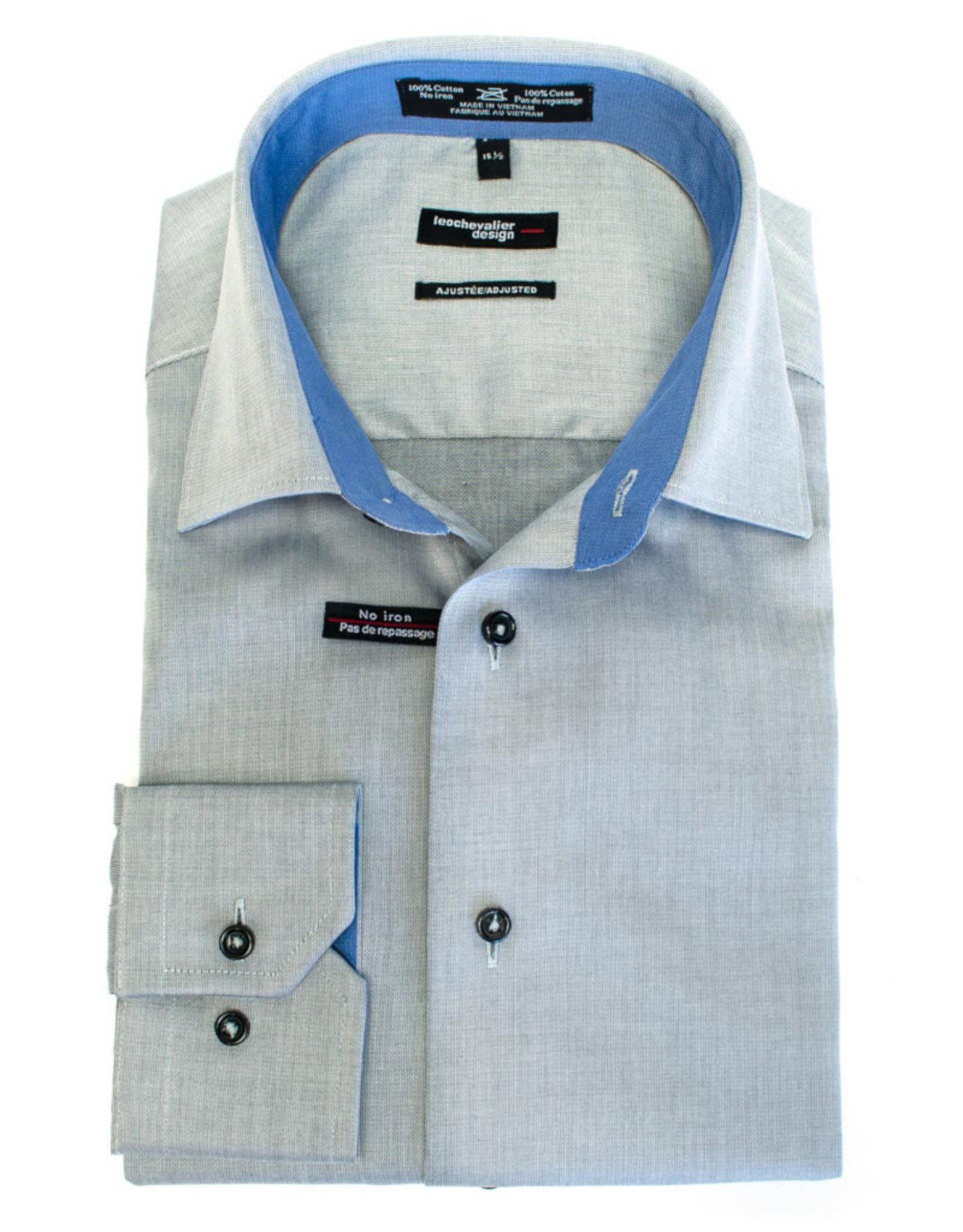 Leo Chevalier 100 Cotton Slim Fit Dress Shirt Bak