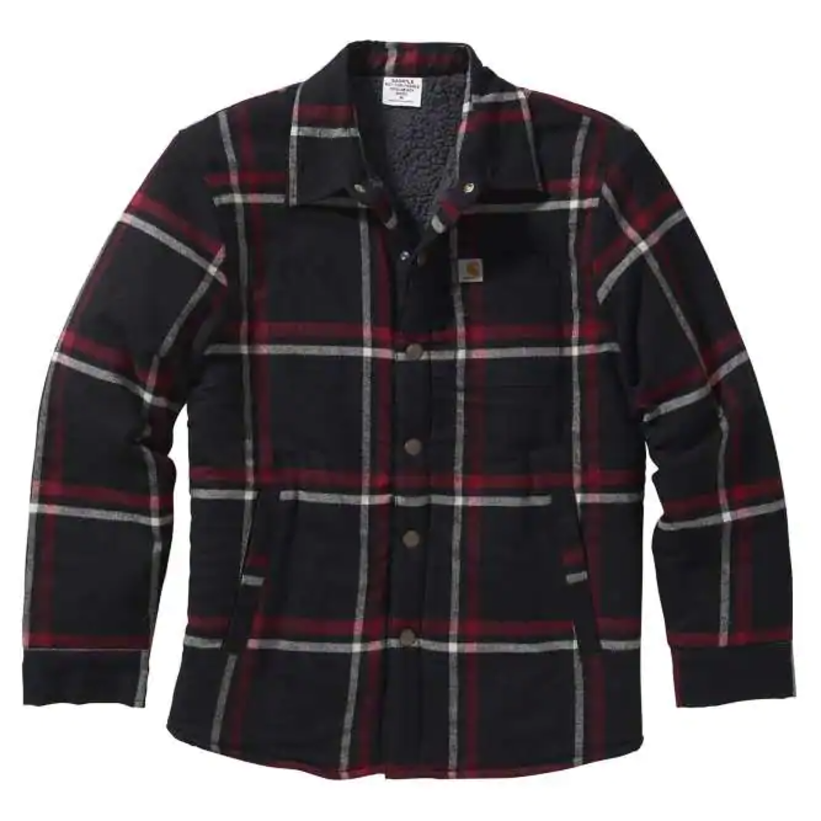 carhartt sherpa lined flannel shirt