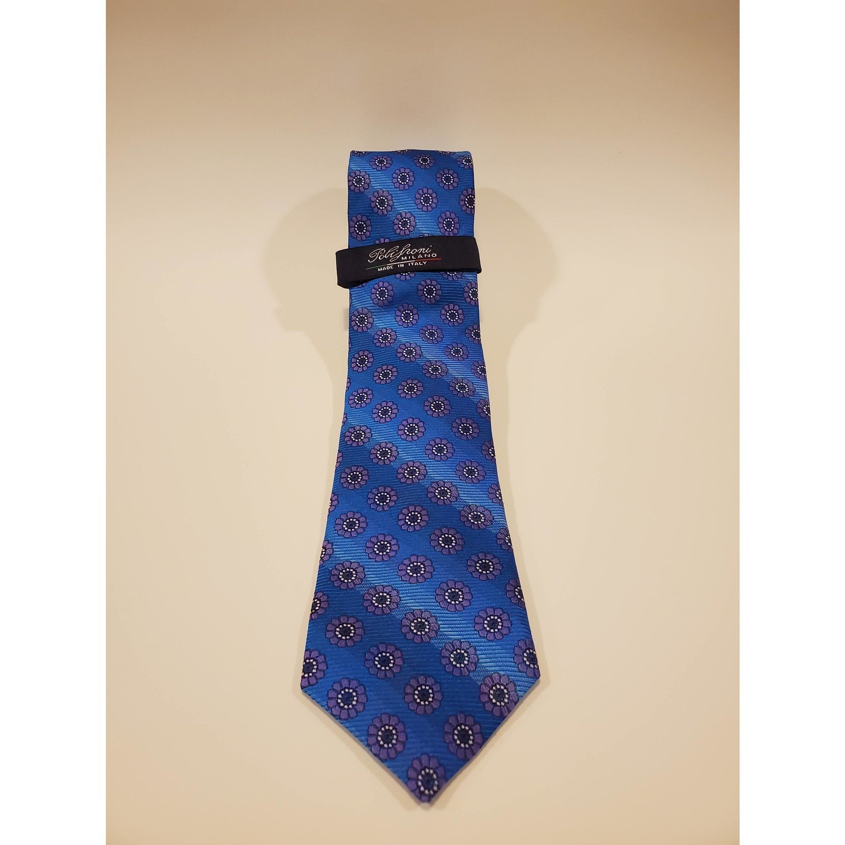 Polifroni Polifroni 211904 Jacquard Floral Silk Tie