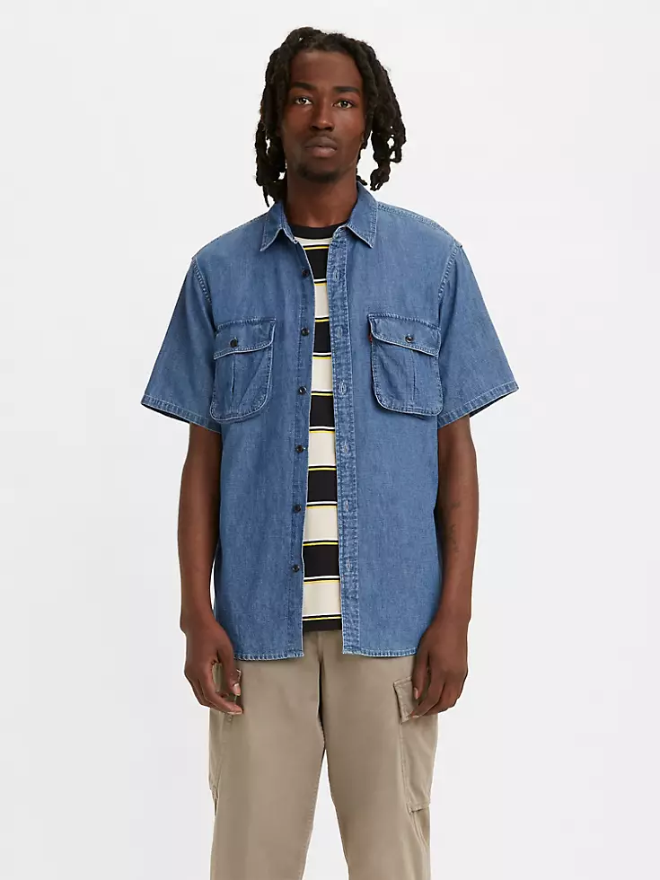 Levi's 39152 Short-Sleeve Two-Pocket Relaxed Safari Shirt - Baker Street  Menswear