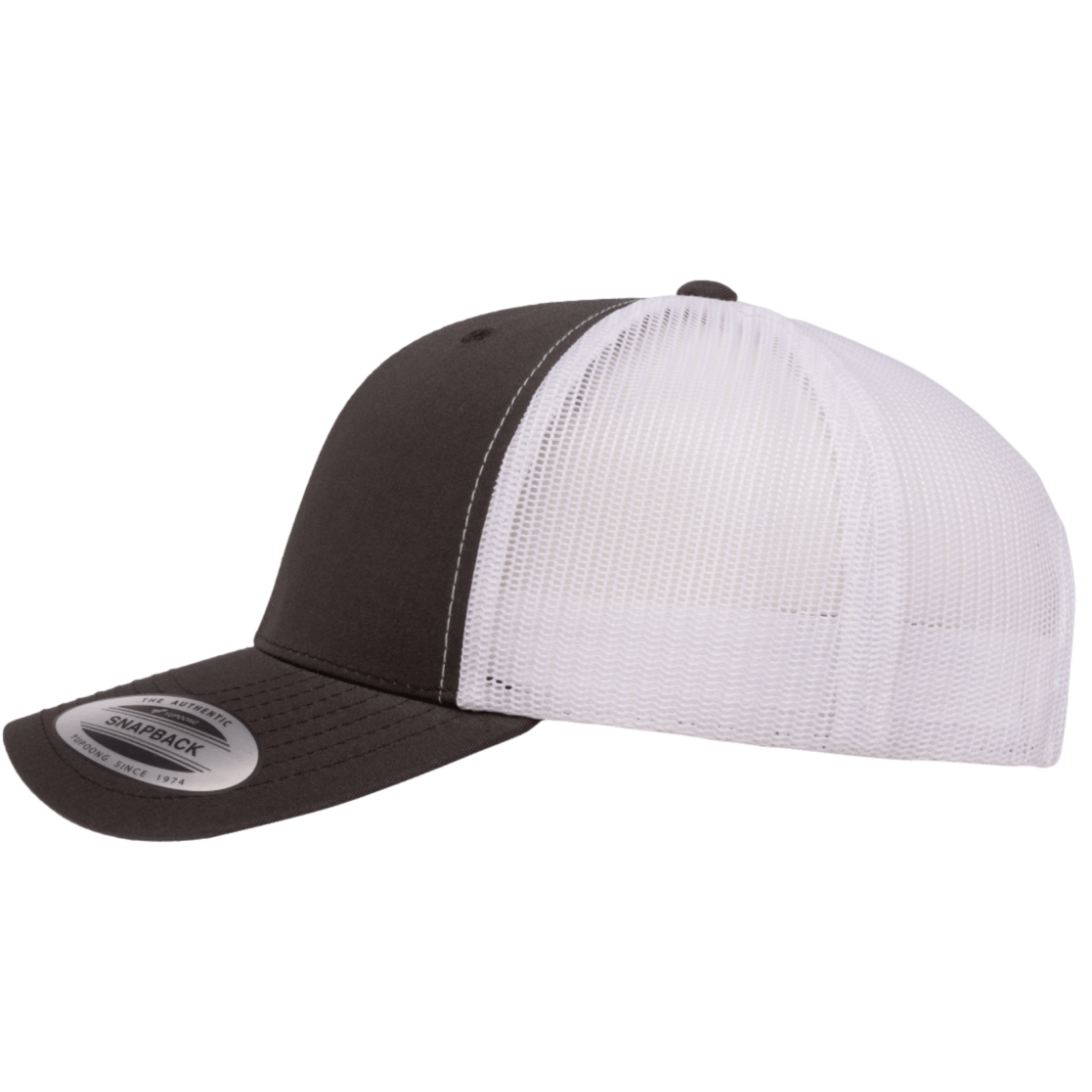 Flexfit Flexfit 6606T 2-Tone Snapback Trucker Hat - Charcoal/White