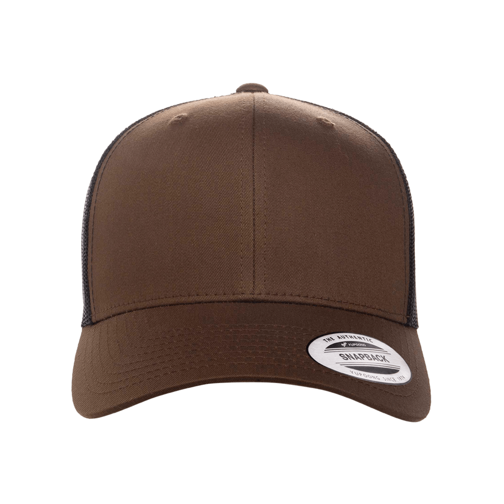 Flexfit 6606T 2-Tone Snapback Trucker Hat - Coyote Brown/Black