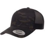 Flexfit 6606MC Classic Snapback Trucker Hat - Black Multicam