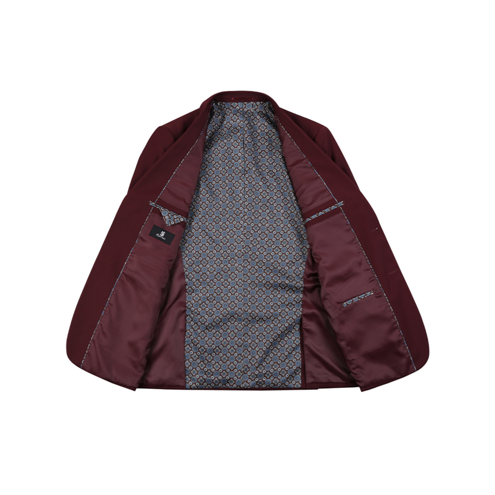 Renoir Slim Fit Suit 201-8 Burgundy