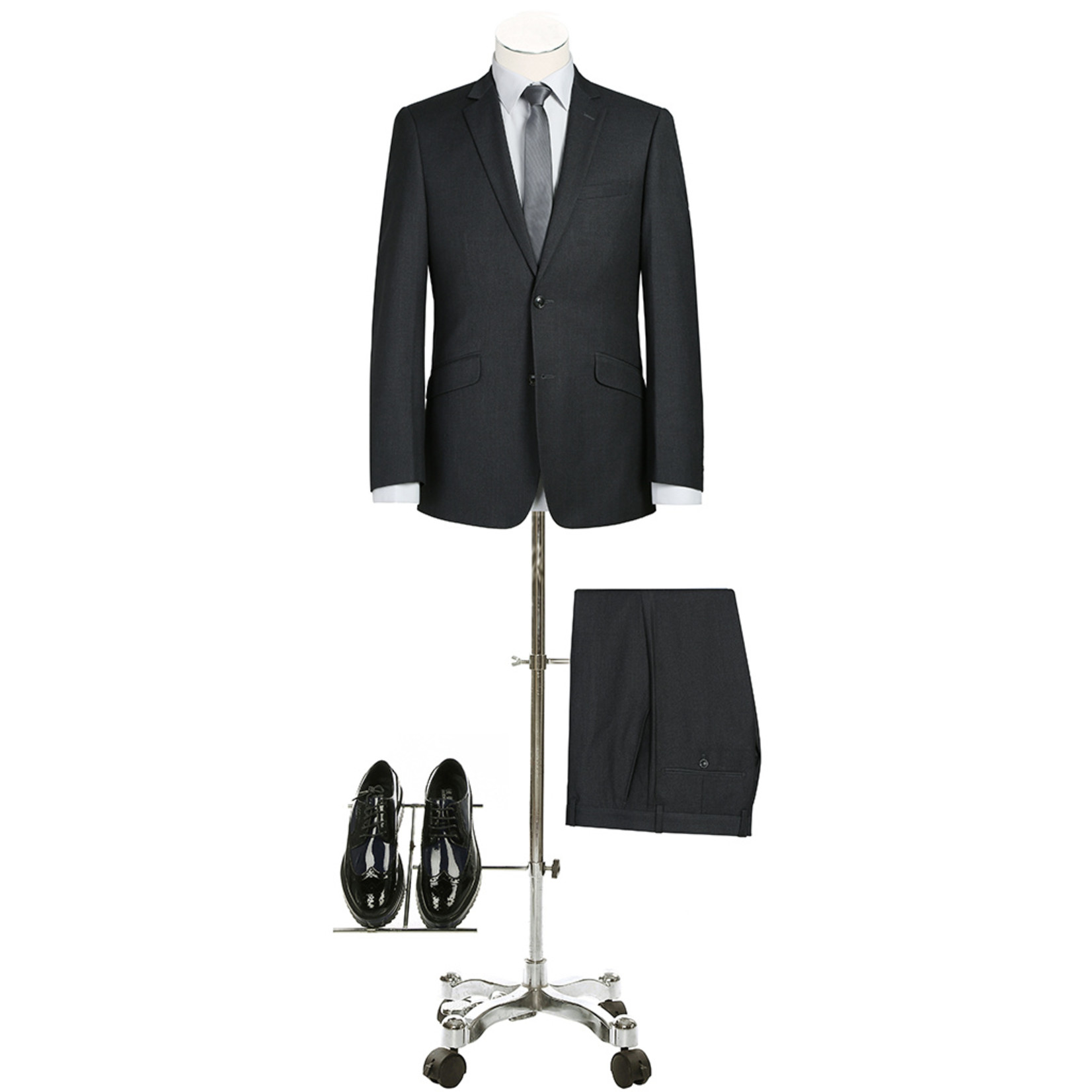 Renoir Slim Fit Suit Charcoal