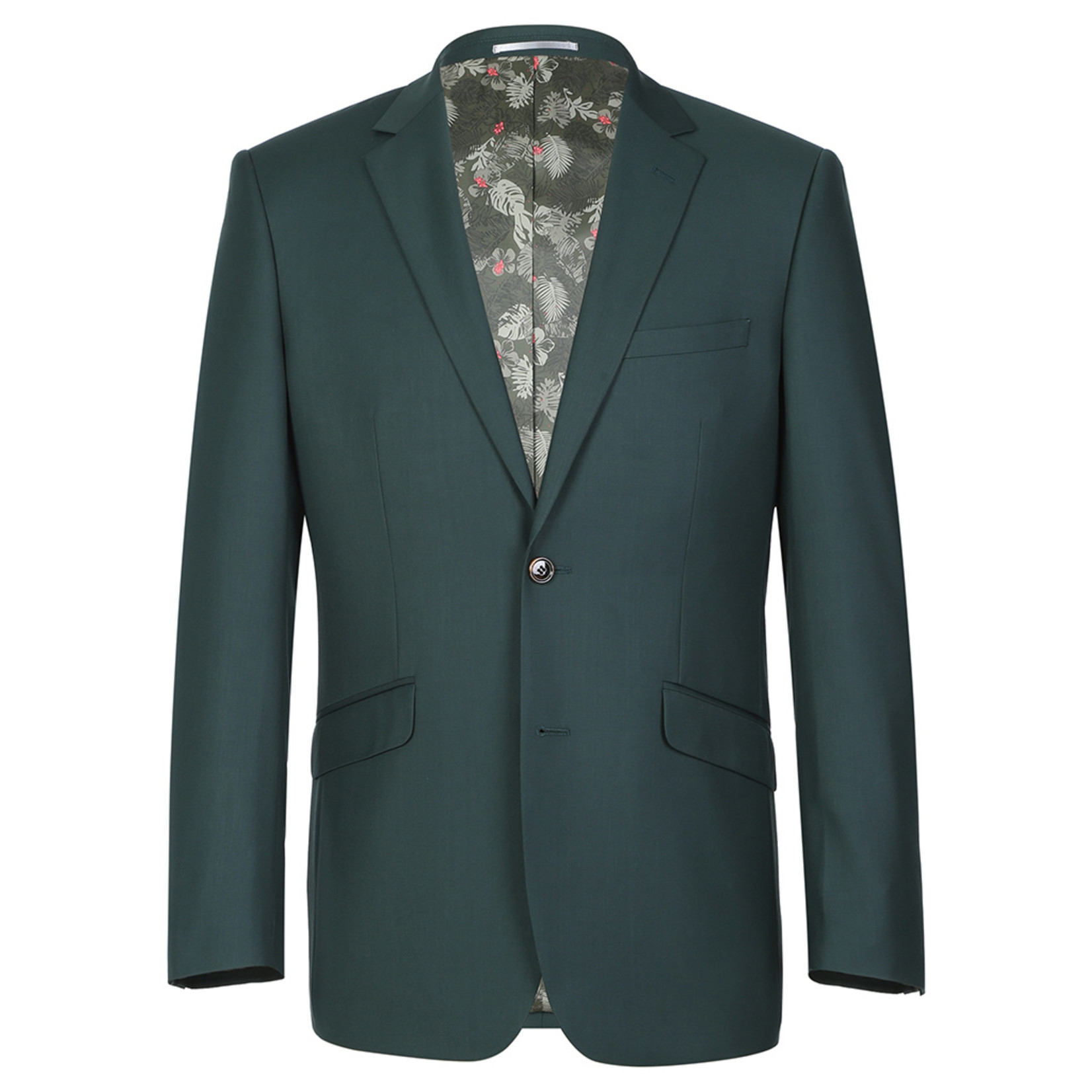 Renoir Slim Fit Suit 201-9 Forest Green