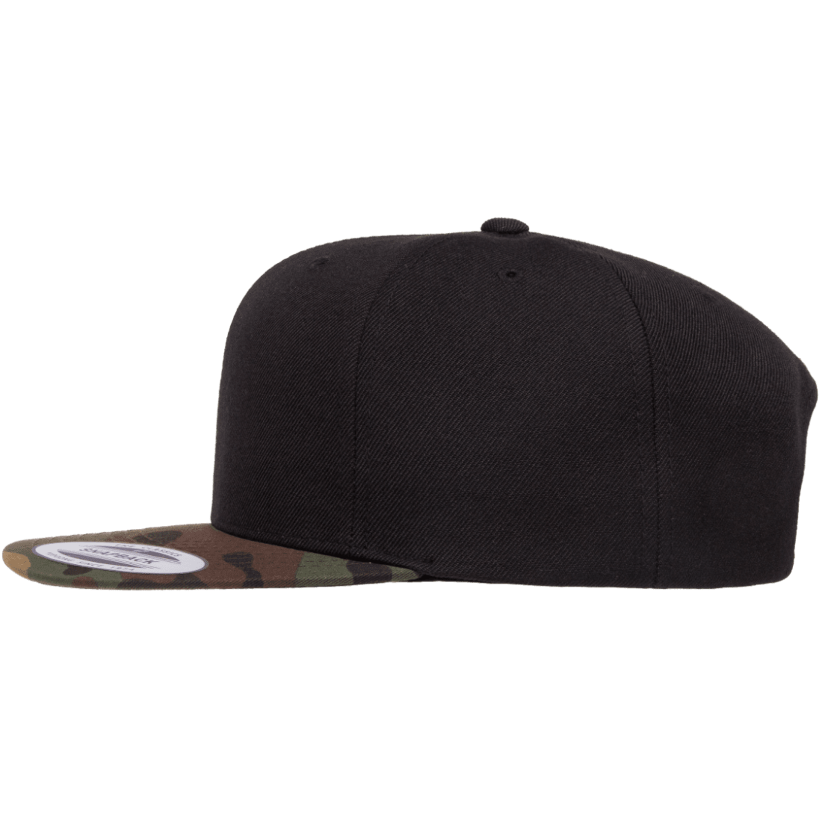 Flexfit 6089TC Premium Snapback Hat - Black/Camo