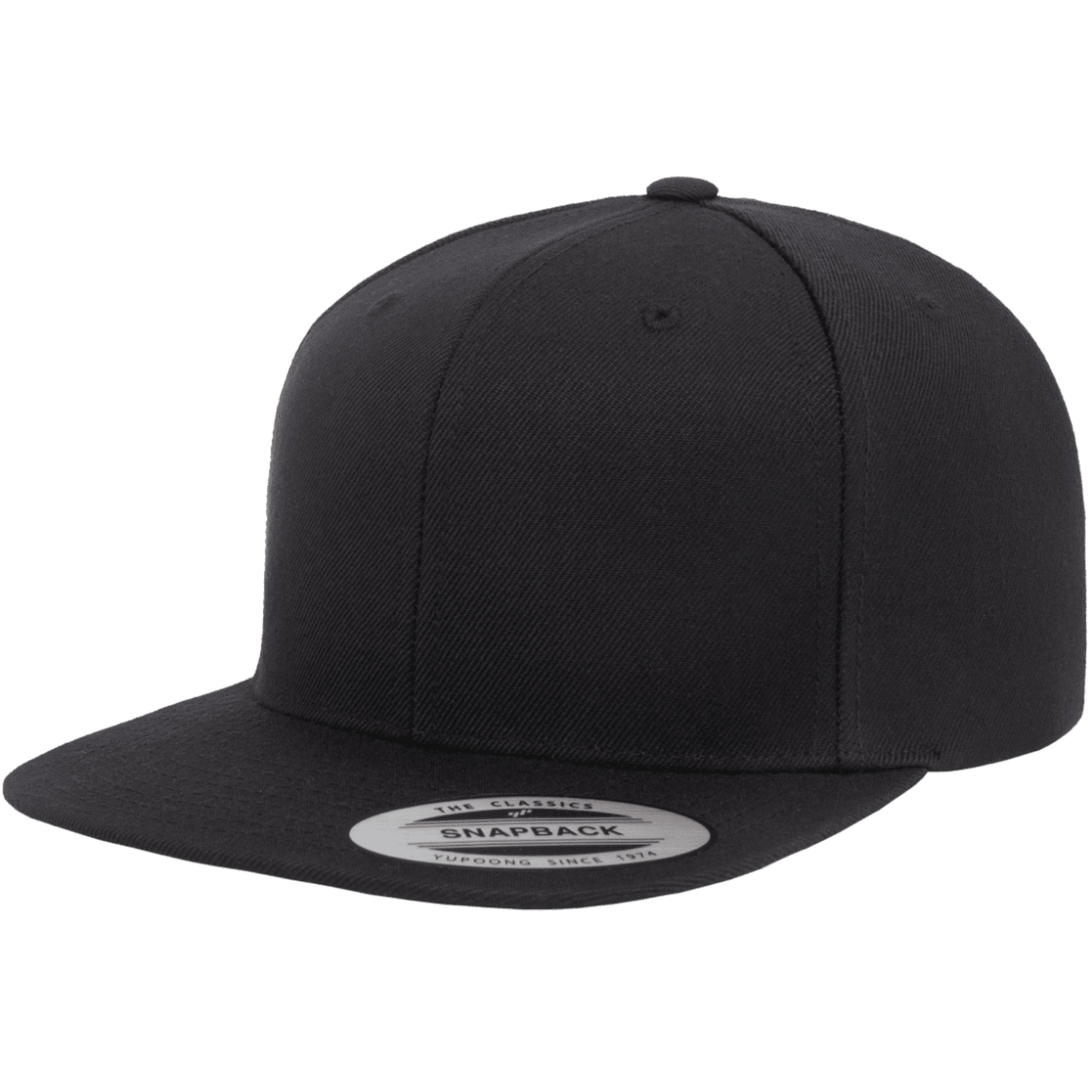 Flexfit 6089M Premium Snapback Hat - Black