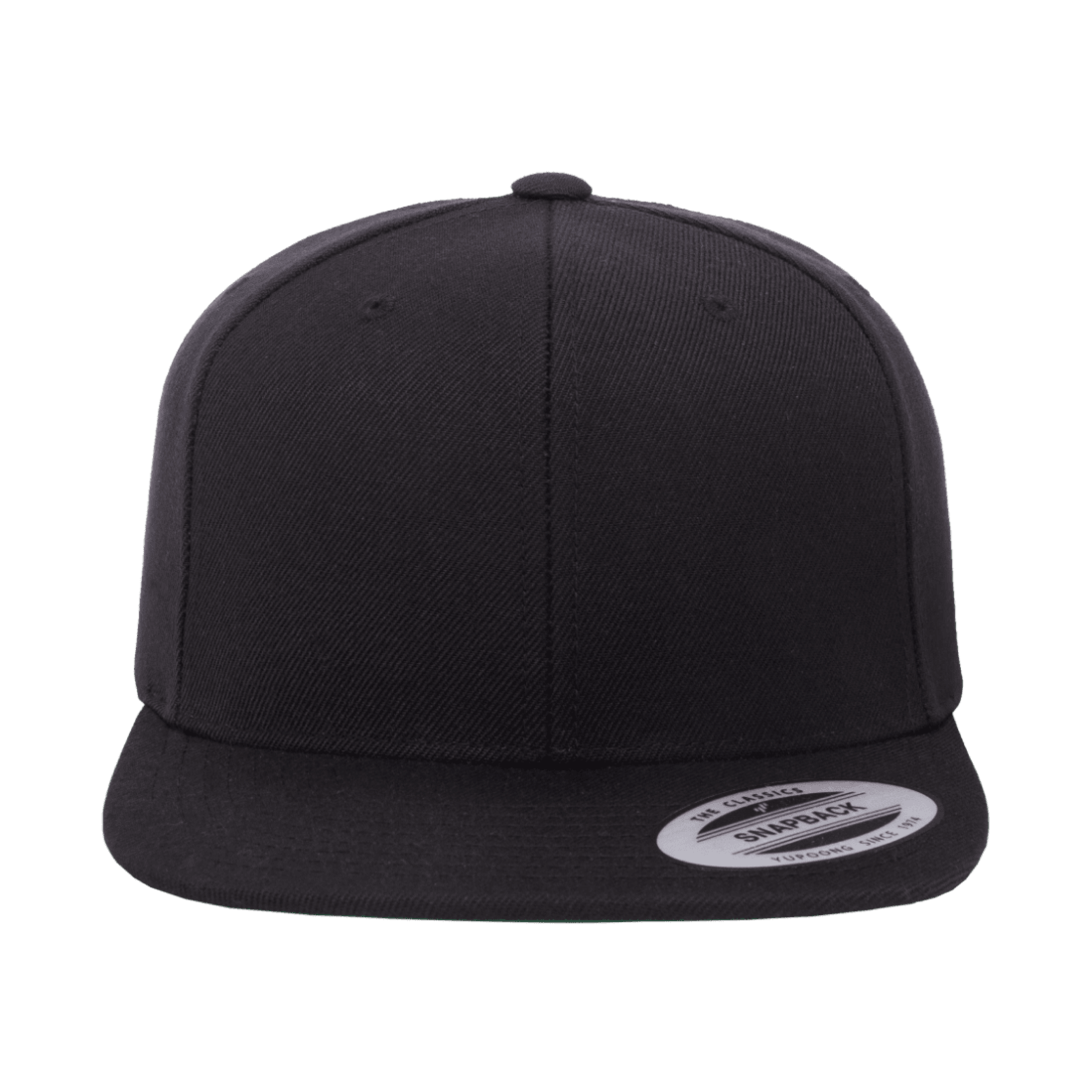 Flexfit 6089M Premium Snapback Hat Black Baker Street Menswear