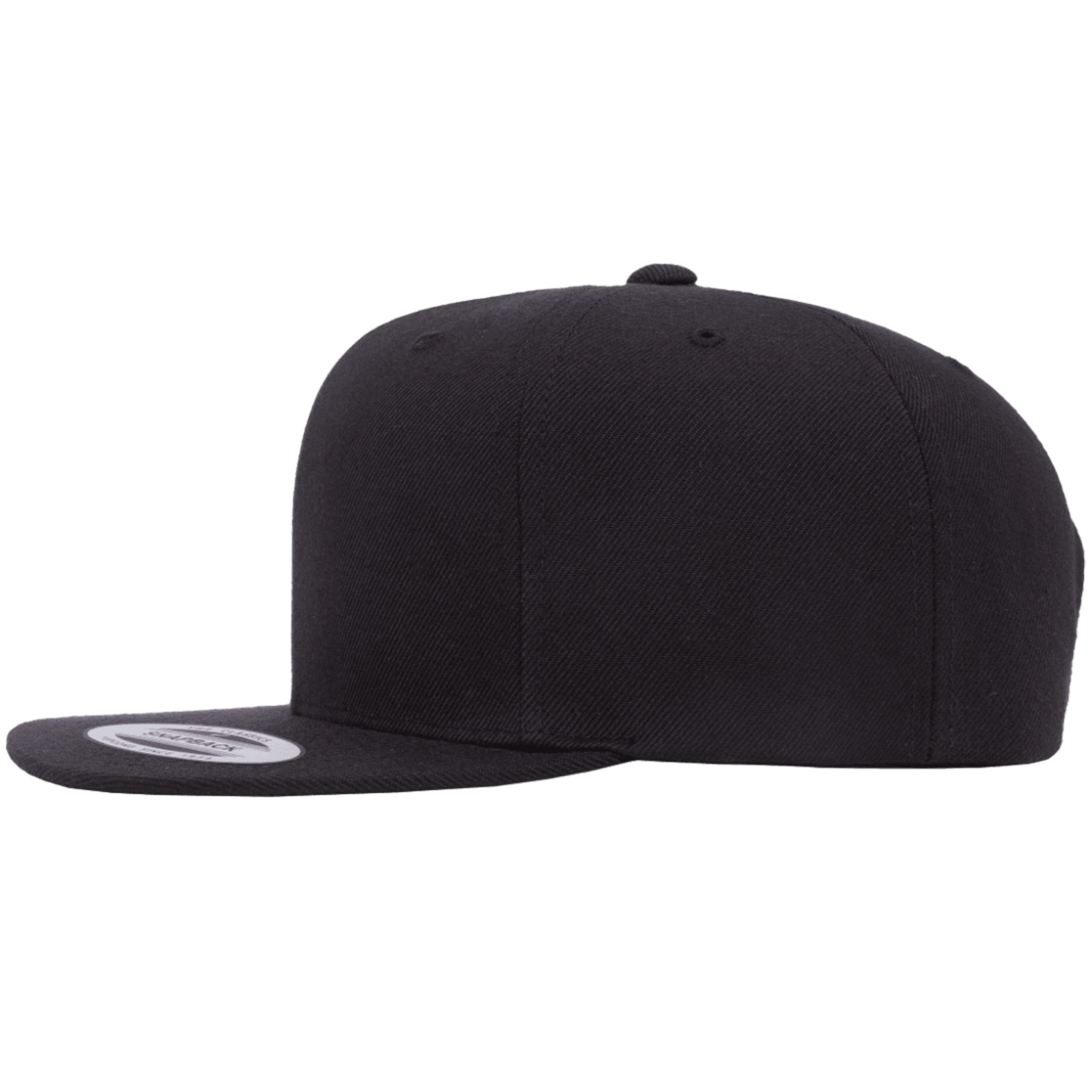 Flexfit 6089M Premium Snapback Hat - Black